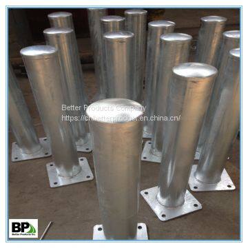 Security In Ground Hot Dipped Galvanized Steel Guards