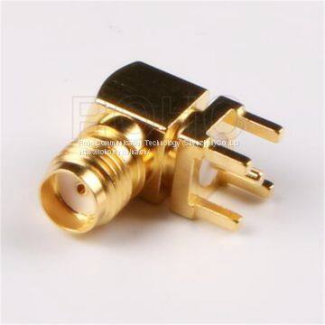 90-Degree DIP for PCB RF Coaxial SMA Connector