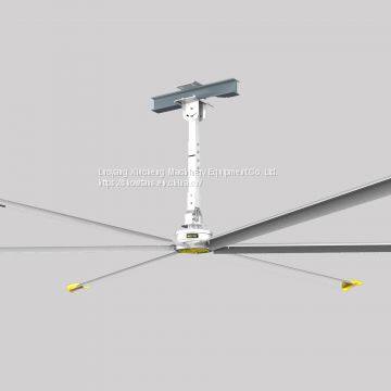 Luoyang Xiucheng Fan 24FT(7.3M) HVLS 5 Magnalium Blades Large Silent Ceiling Fan / Adjustable Ceiling Fan photo-3