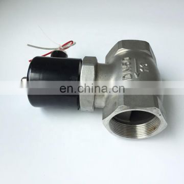 16bar High temperature 180C 2 way water air steam solenoid valve SS304 2 inch US-50 PTFE normal close stainless steam valve