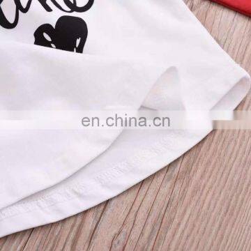 2019 Valentine Day Girls Letter Print Cotton Tshirt Tops Shirt for Girls Raglan Sleeve Cloth 1-5T photo-6
