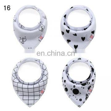 Customized Pattern Printing Eco-friendly 100% Cotton Durable Baby Bandana Drool Bibs Organic Baby Bib Bandana photo-5