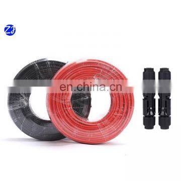 Low Voltage PV1-F power 2 core dc twin solar cable 6mm pv cable double core