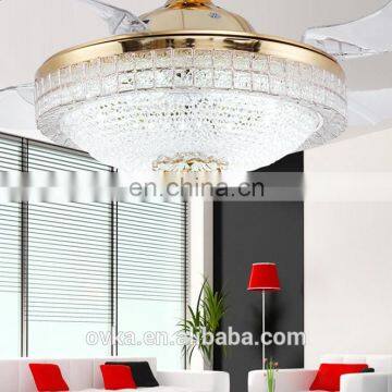 Luxury Living Room Ceiling Fan Light Fan Lights Restaurant Brand Wholesale Modern LED Chandelier Fan photo-2