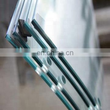 China professional building glass factory supply clear curved tempered glass