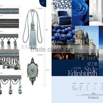 Edinburgh style--Blue,curtain tassel fringe,wholesale tassels,tassel and fringe