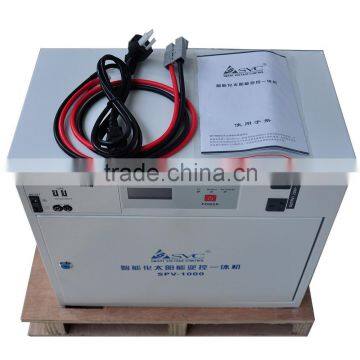 ALL-IN-ONE 1KW Pure Sine Wave AC/DC Output LCD/LED 12V/24V Solar Power System photo-2