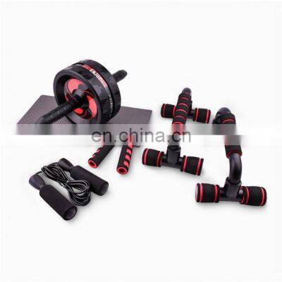 Factory customized 5-in-1 ab wheel roller kit with push-up bar hand ab abdominal exercise roller ab roller for abs workout