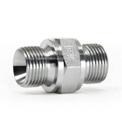 Stainless Steel Transition Pipe Joint Metric Male Reducer Carbon Thread Fittings Straight Coupling