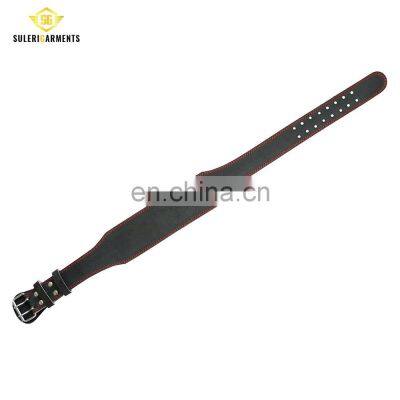 Weightlifting Belt Cowhide Leather Men Lumbar Protection Gym Fitness Training Weight Lifting Belts photo-4