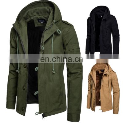 Wholesale custom men's new spring and autumn high quality cotton jacket cardigan jacket bomber jacket