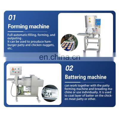 Automatic Burger Patty Forming Machine Chicken Nuggets Production Line photo-2