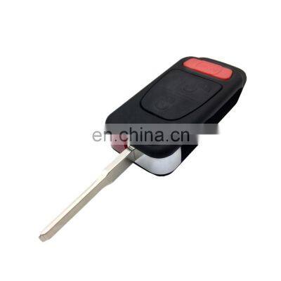 Flip Folding 2 + 1 3 Buttons Car Remote Smart Key Shell Case Fob For Mercedes Benz SLK E113 A C E S W168 W202 W203