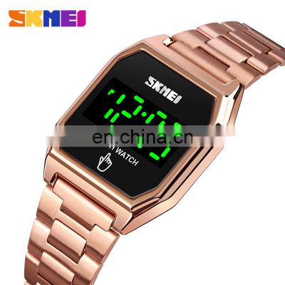 Skmei 1679 Touch Screen Men LED Watch Water Resist Square Luminous Functional Digital Watches