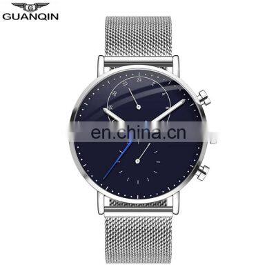 GUANQIN GS19101 Luxury Quartz Men Branded Wrist Watches Stainless Steel Nice Men Watch Custom OEM Logo photo-2
