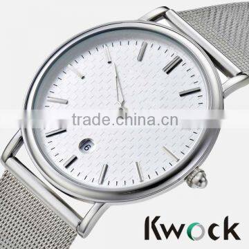 2014 slim men steel watch quartz fashion