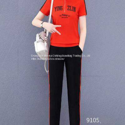 Monisa Sports Leisure Suit With Short Sleeves and Long Trousers photo-4