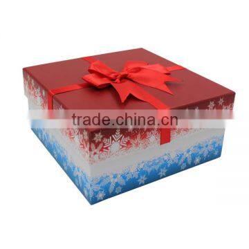 square paper board gift packing box with cute printing