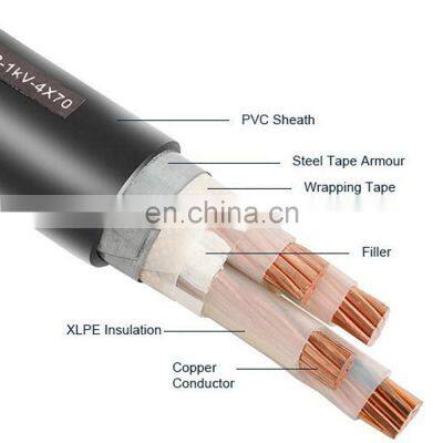 2*10 AWG 2 x 6mm2 Aluminum Copper Core Power Cable With PVC Insulation