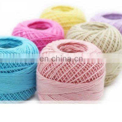 Soft 32/3 Hand Knitting Lace Cotton Yarn 100% Mercerized Cotton Yarn