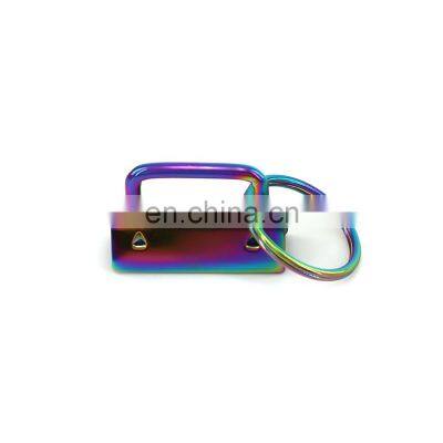Hot Sale Handbag Metal Accessories Mix Colors Metal Keyring Key Fob Hardware With Ring Rainbow Clip photo-5