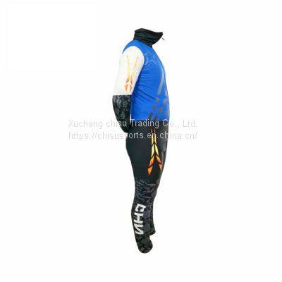 Long Ice Speed Skating Skin Suit Custom Men Women Kid Long Sleeve Ice Short Track Speed Skating Skin Suit inline skin suit