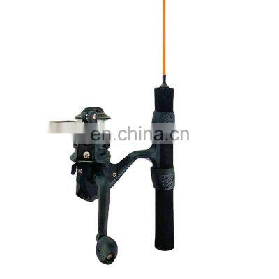 cheap 56cm ice fishing rod compo tackle reel, fiberglass blanks