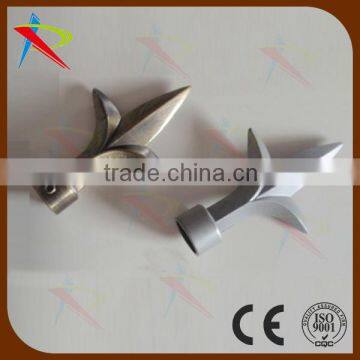 High quality exported curtain rod finials of gold/silver rod