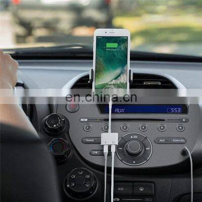 Wholesale 2 in 1 BT Version Adapter Applicable to 3.5mm Headphone Earphones Audio Adapter Cable Charging Music For Iphone photo-5