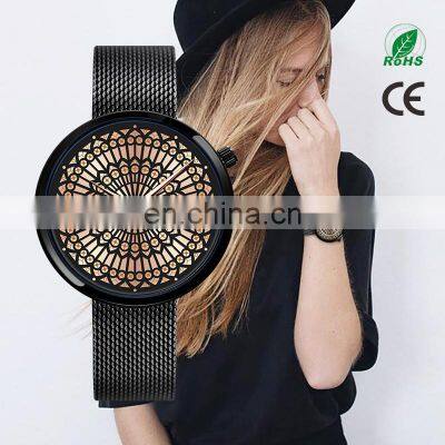 SHENGKE Ladies Elegent Watches K0114L Fashion Artist Design Romantic Watch Female Quartz Wristwatches Reloj para mujer