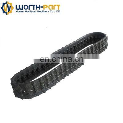 Best selling products small robot snowblower rubber track crawler chassis tracks with suspension for sale