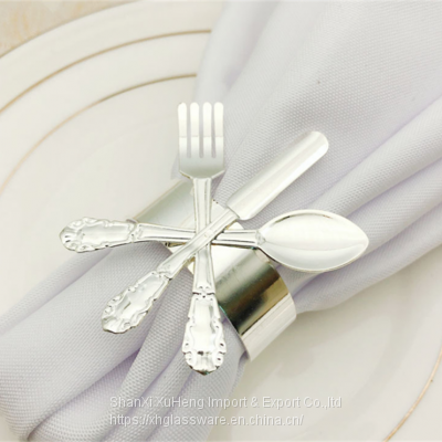 Popular Wholesale Cutlery Designed Napkin Rings for Holiday Party Dinner Wedding photo-2
