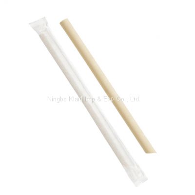 12mm Recyclable Boba Biodegradable Disposable Individually Packed Paper Straws (5000/ Ctn)