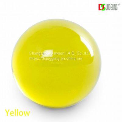 DSJUGGLING Color Yellow 50mm Acrylic Contact Juggling Balls (OEM Size 50mm-150mm)