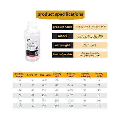 Fully Synthetic POE Refrigeration Oil 400ML 24 photo-2