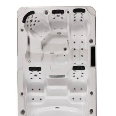 Large Endless Swimming Pool Acrylic Massage Outdoor Whirlpool SPA Hot Tub With Small Balboa Control System photo-3