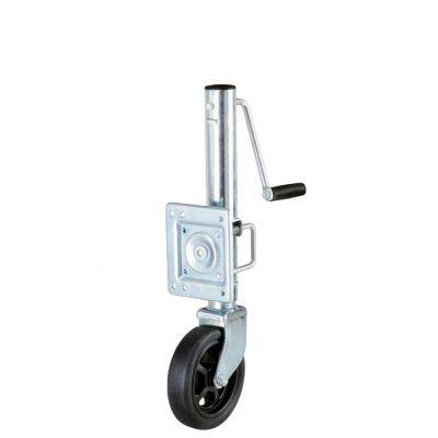 TOWKING TRAILER JACK 1500LB SWING-AWAY BOLT-ON 10IN TRAVEL 8IN WHEEL