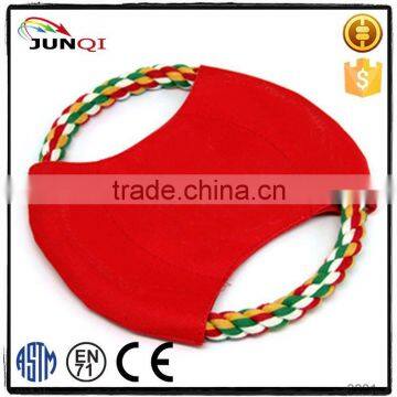 Factory Directly Custom Plush Pet Products dog fabric frisbee