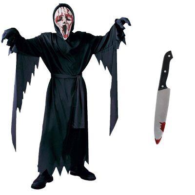 Adult&Kids Halloween Costume Terror Scream Ball Party Cosplay Costumes photo-4