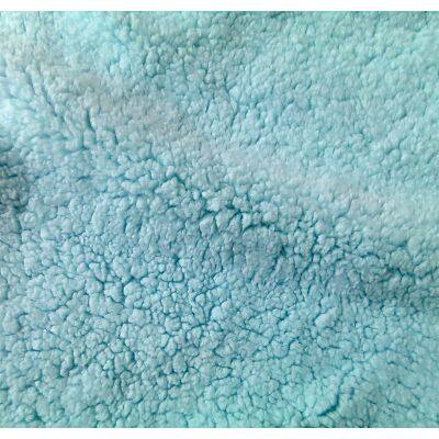 100% Polyester Back Side Brushed Shu Velveteen Faux Fur Sherpa Fleece Fabric photo-4
