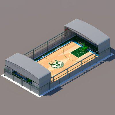 Outdoor Tennis Court Electric Shade Retractable Awning, Steel Column Suspended Canopy, Large Event Tent Manufacturer photo-5