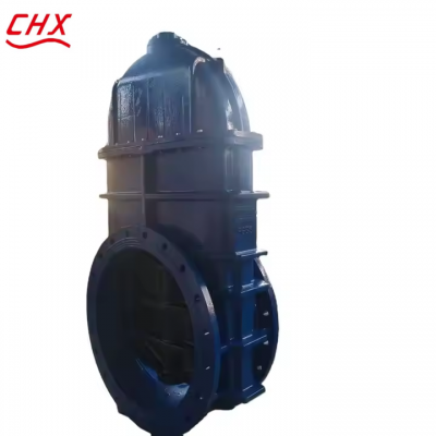 Пневматический электроприводной задвижка DIN/EN из литого стали WCB с фланцем и упругим седлом, с электроприводом, диаметр DN1200 большого размера