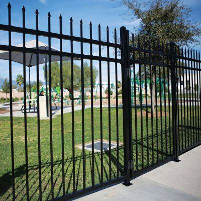 Galvanized Wrought Iron Garden Fence Panels for Outdoor Yard Security