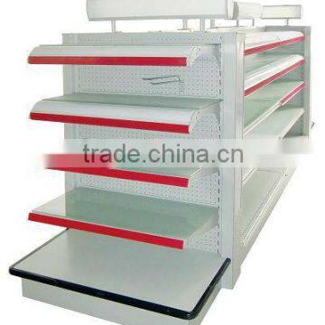 supermarket steel shelves