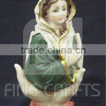 Polyresin Maria cathlic religion statue crafts