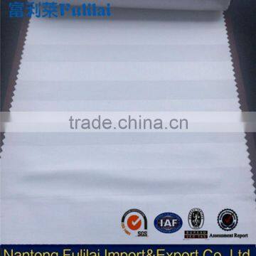 cotton white fabric roll 2cm satin stripe polycotton blended
