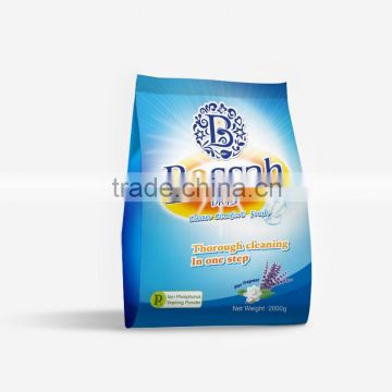 Own brand washing powder blue color