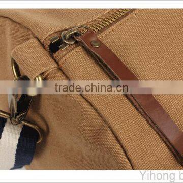 Simple Canvas Leather Duffle Bag photo-6