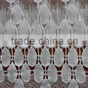 2016 Lace Accessory Hot Embroidery Full Lace With Flower Milk Silk Lace Fabric photo-4