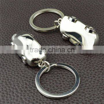 Fashion 3D metal mini car logo key chain